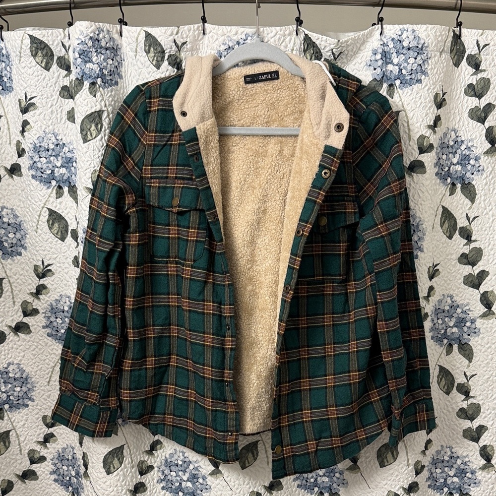 Zaful Cream Sherpa Jacket